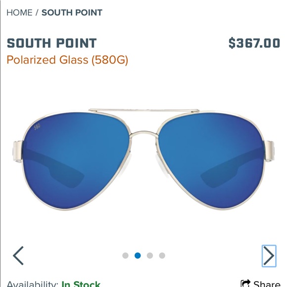 Costa Del Mar polarized South Point sunglasses - Picture 5 of 9